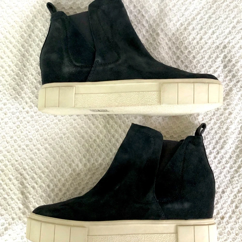 Dolce Vita NWOT Zabie Wedge Sneakers Grey Suede Size 10M - Picture 7 of 8